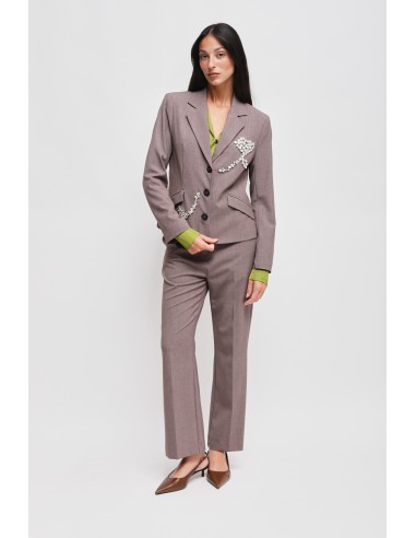 Casaco com aplicações de strass Maryley