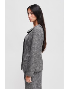 Blazer em Príncipe de Gales com micro-lantejoulas Maryley 2