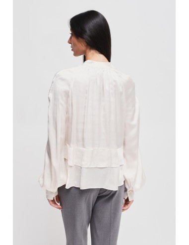 Blusa em viscose com folhos Maryley