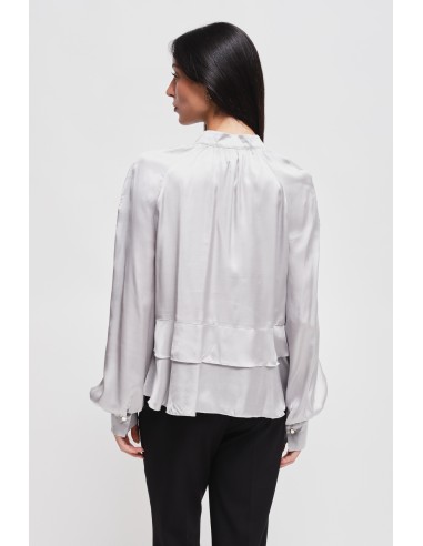 Blusa em viscose com folhos Maryley
