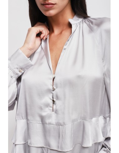 Blusa Em Viscose Com Folhos Maryley