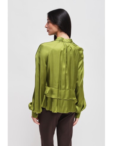 Blusa em viscose com folhos Maryley