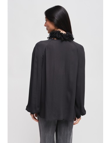 Camisa Em Viscose Com Gola Vitoriana Maryley