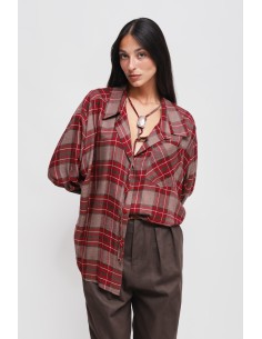 Camisa Xadrez com Laço Maryley