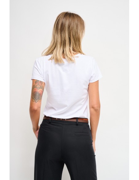 T-Shirt em algodão com estampa Maryley
