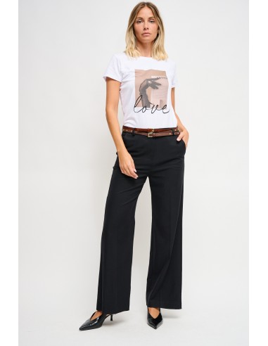 T-shirt em algodão com estampa Maryley