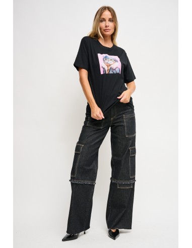 T-Shirt Casual Chic com Estampa Maryley