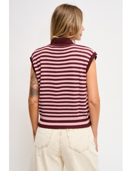 Polo em Malha às Riscas Maryley