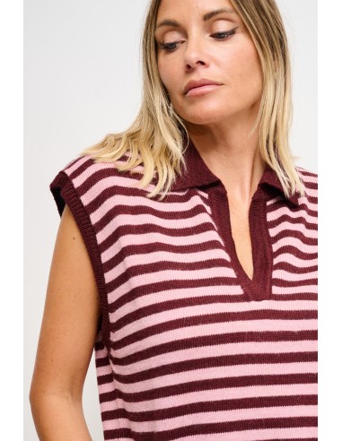 Polo Em Malha Às Riscas Maryley