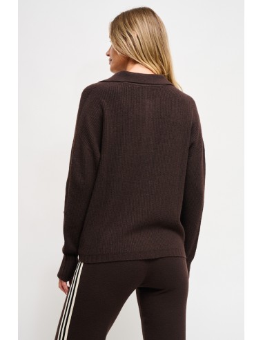 Polo em malha com faixa lateral Maryley