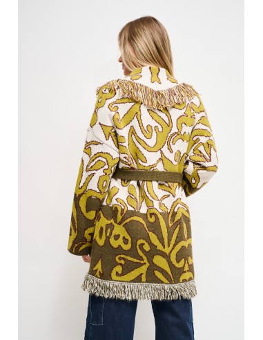 Cardigan Estampado com Faixa Maryley