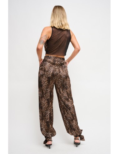 Calças com padrão de leopardo em viscose Maryley