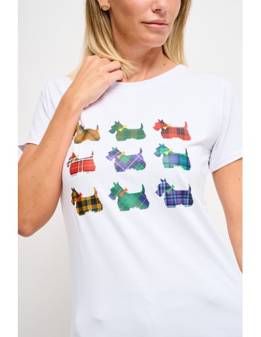 T-Shirt Casual Em Algodão Com Estampa Maryley
