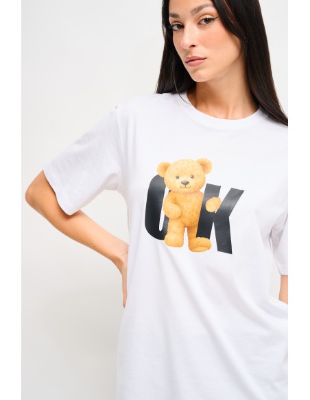 T-shirt casual chique com estampado Maryley