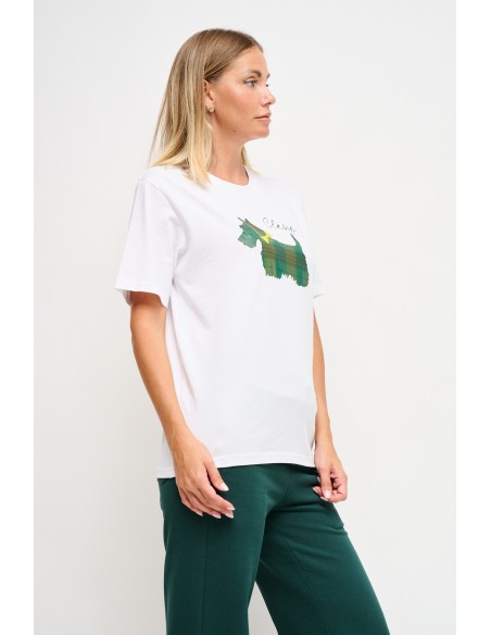 T-shirt em algodão com estampa Maryley