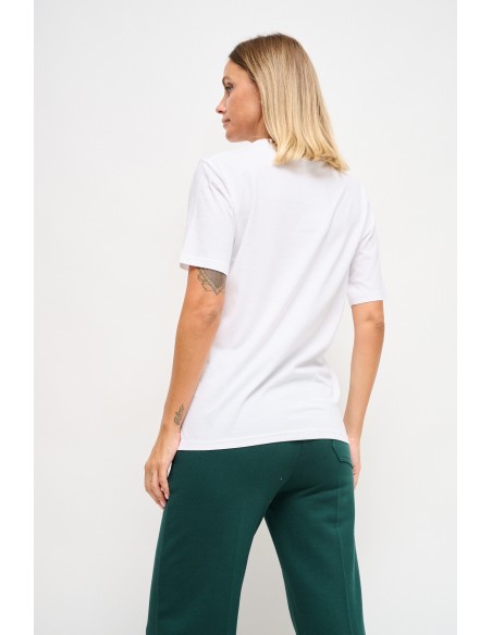 T-shirt de algodão com estampa Maryley