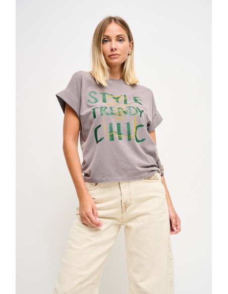 T-shirt Casual Chic com Estampa Maryley