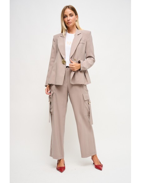 T-Shirt com estampa e inserções em renda Maryley