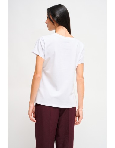 T-shirt com bordado e ursinho Maryley