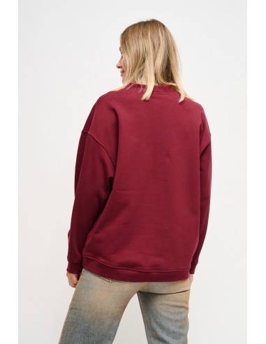 Sweatshirt de algodão com broches joia Maryley
