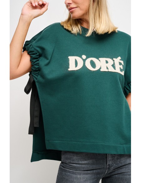 Sweatshirt sem mangas com laços laterais Maryley
