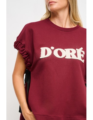 Sweatshirt sem mangas com laços laterais Maryley