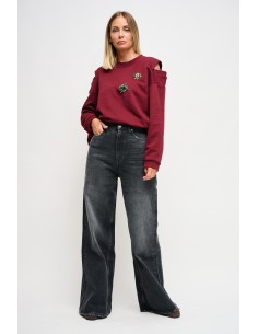 Jeans Los Angeles flare de perna larga Maryley