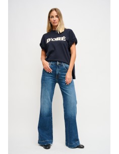 Jeans Atlanta, corte wide leg Maryley