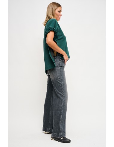 Jeans Atlanta, corte wide leg Maryley