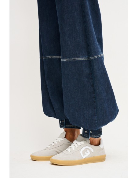 Jeans baggy com cinto Maryley