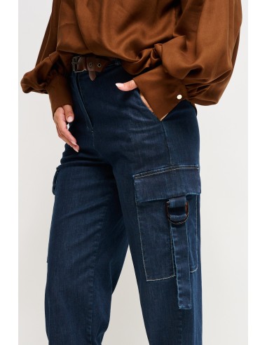 Jeans Cargo com Cinto Maryley