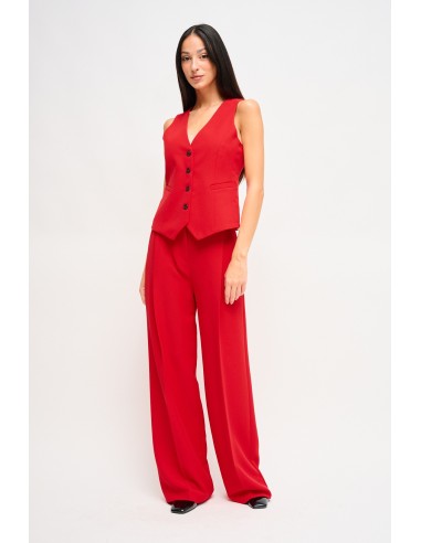 Conjunto Colete E Calça Palazzo Maryley