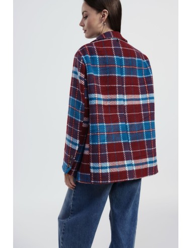 Casaco-Camisa Com Motivo Xadrez E Botões Dixie