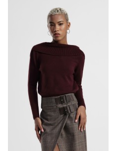 Camisola com decote nas costas e gola larga Dixie 2