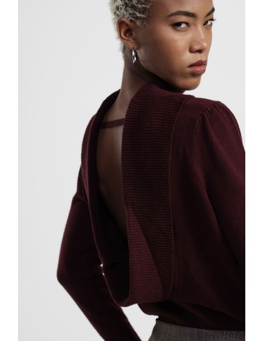 Camisola Decote Posterior Gola Larga Dixie