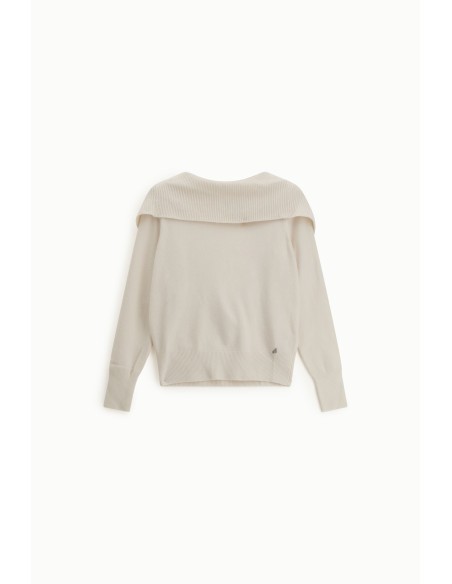 Camisola com decote posterior e gola larga Dixie