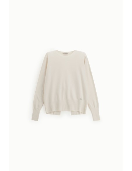 Camisola Gola Redonda com Mangas Compridas e Detalhe nas Costas Dixie