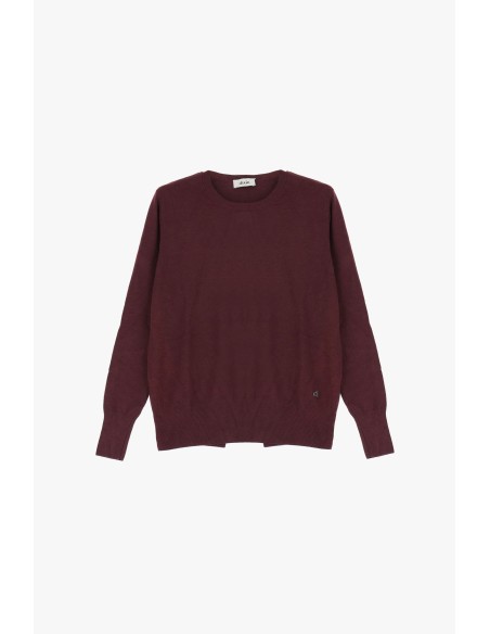 Camisola De Gola Redonda Com Mangas Compridas E Detalhe Posterior Dixie