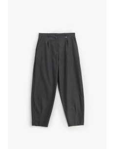 Calças com pence e perna cropped Dixie 2