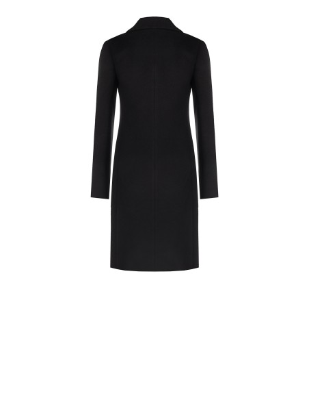 Casaco médio acinturado em velour Rinascimento