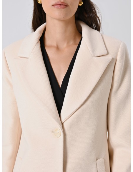 Casaco Médio Cintado em Veludo Rinascimento