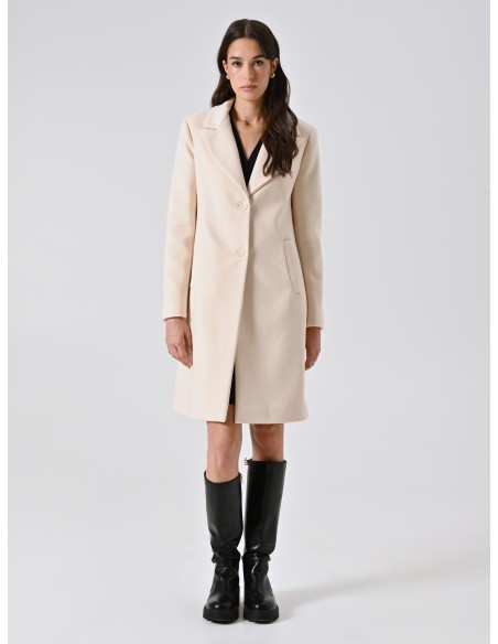 Casaco Médio Cintado em Veludo Rinascimento