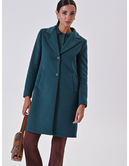 Casaco Médio Cintado em Veludo Rinascimento