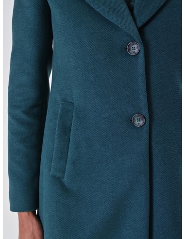 Casaco médio acinturado em veludo Rinascimento