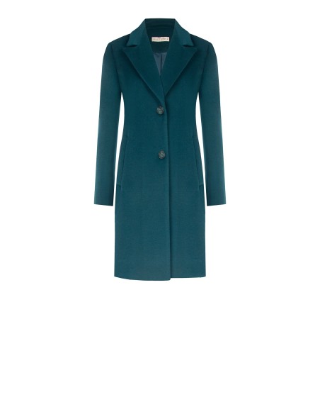 Casaco Médio Cintado em Veludo Rinascimento