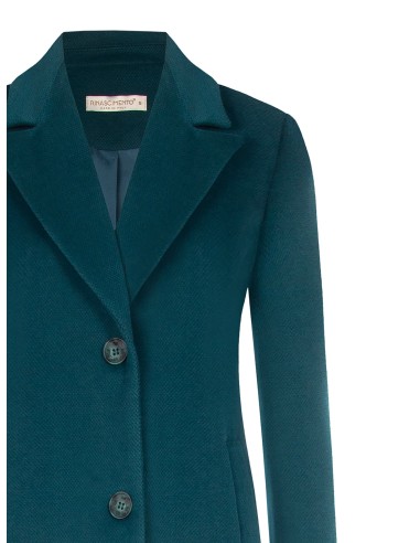 Casaco Médio Acinturado em Velour Rinascimento