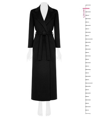 Sobretudo Spolverino Extra Longo em Veludo com Cinto a Condizer Rinascimento