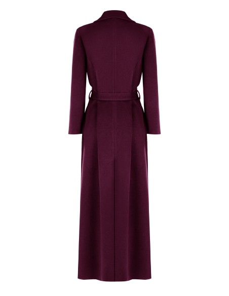 Casaco Spolverino Extra Longo em Velour com Cinto a Condizer Rinascimento