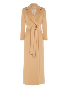 Casaco spolverino extra longo em veludo com cinto coordenado Rinascimento 2