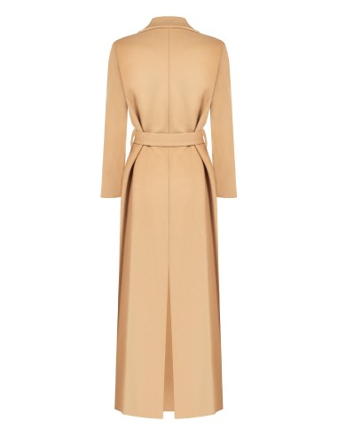 Casaco spolverino extra longo em veludo com cinto coordenado Rinascimento